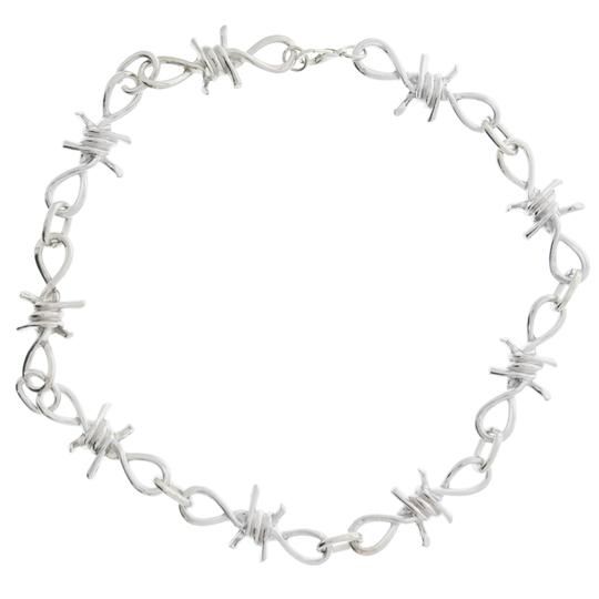 Zac's Alter Ego - Barbed Wire Chain Collier - Couleur argent